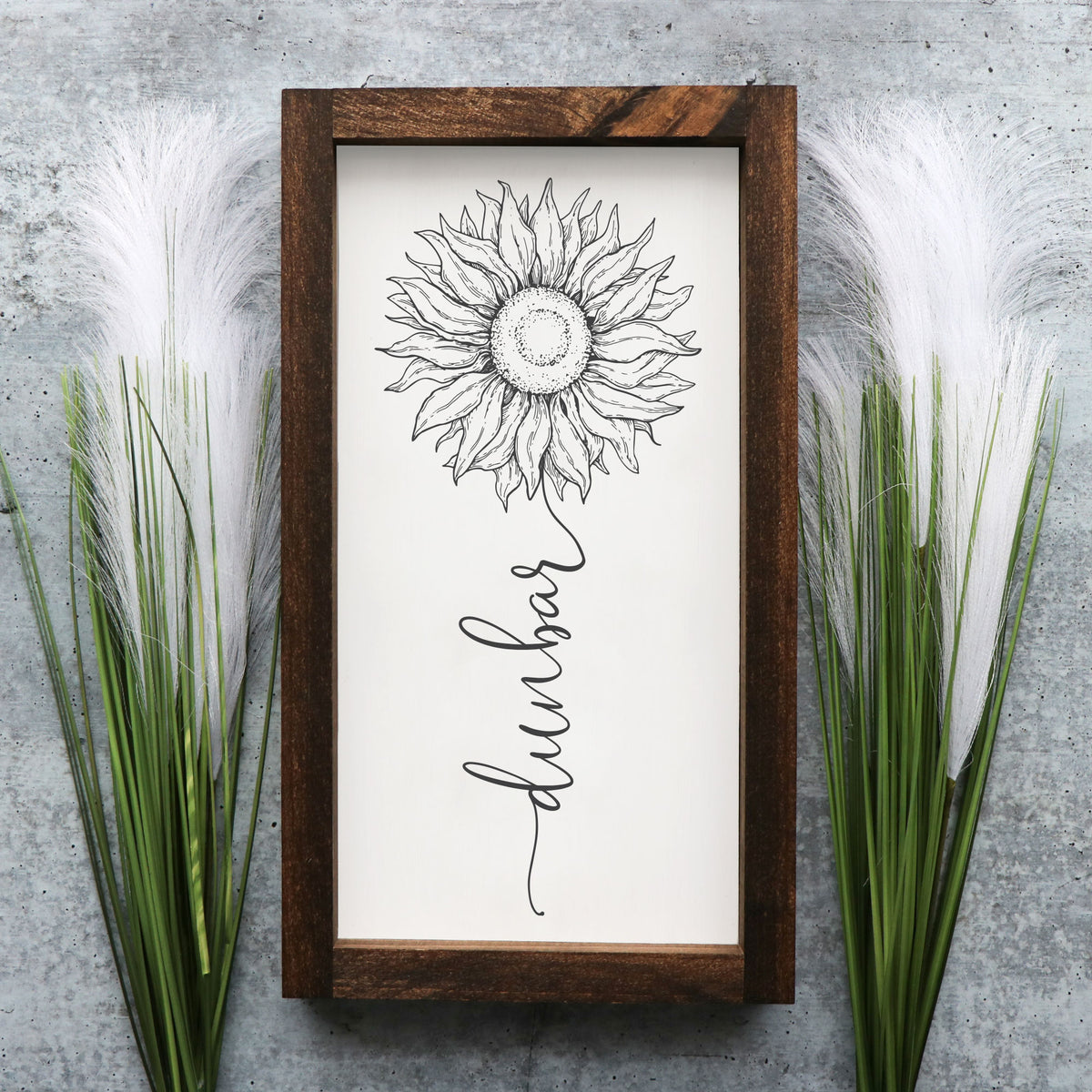 Personalized Laser Engraved Sunflower Cutting Board Floral Kitchen